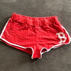 PINK boston Red Sox sleepwear shirts